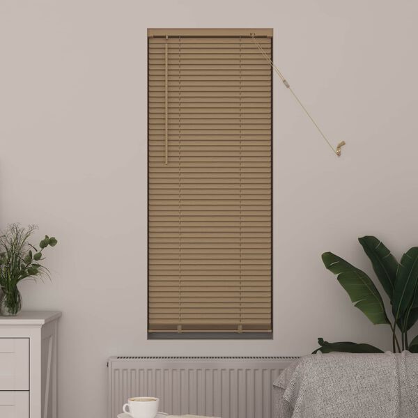 vidaXL Store V&eacute;nitien R&eacute;glable Marron clair avec motif 150 x 40 cm PVC
