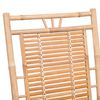vidaXL Chaise &agrave; bascule avec coussin Bambou