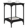 vidaXL Table basse Ch&ecirc;ne noir 40 x 40 x 55 cm Bois d'ing&eacute;nierie
