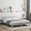vidaXL Cadre de lit sans matelas gris b&eacute;ton 180x200 cm
