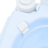 vidaXL Toilette de Camping Bleu Clair et Blanc 41,5 x 36,5 x 30 cm