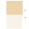 vidaXL Store enrouleur occultant 104,4 x 175 cm, largeur du tissu 100 cm, beige