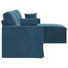 vidaXL Canap&eacute; Bleu 198 x 134 x 80 cm Velours