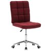 vidaXL Chaises &agrave; manger lot de 2 bordeaux tissu