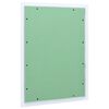 vidaXL Panneau d'Acc&egrave;s Vert et Argent 55 x 75 cm Aluminium et Pl&acirc;tre