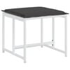 vidaXL Ensemble &agrave; manger de jardin avec coussins 17pcs blanc textil&egrave;ne