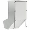 vidaXL Distributeur pour lapins Argent 12,5 x 26 x 28,5 cm