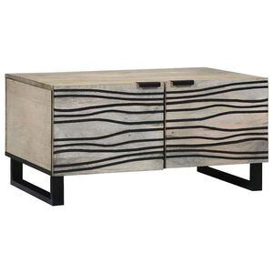 vidaXL Table basse Blanc 80 x 50 x 40 cm Bois d'ing&eacute;nierie