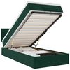 vidaXL Cadre de lit ottoman avec matelas vert fonc&eacute; 90x190 cm velours