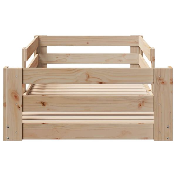 vidaXL Cadre de lit sans matelas 75x190 cm bois de pin massif