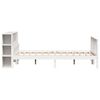 vidaXL Lit biblioth&egrave;que sans matelas blanc 150x200 cm bois pin massif
