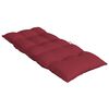 vidaXL Coussins de chaise &agrave; dossier haut lot de 6 rouge bordeaux