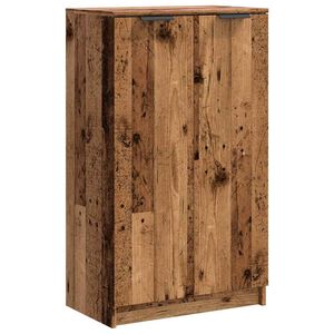 vidaXL Armoire &agrave; chaussures vieux bois 59x35x100,5cm bois d'ing&eacute;nierie