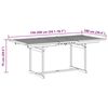 vidaXL Ensemble &agrave; Manger de jardin 7pcs bois d'acacia solide textil&egrave;ne