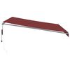 vidaXL Auvent r&eacute;tractable automatique bordeaux 400x350 cm