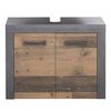 Trendteam Meuble sous-vasque Indy Vieux bois et marron Matera
