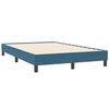 vidaXL Sommier &agrave; lattes de lit et matelas et LED bleu fonc&eacute; 120x210cm velours