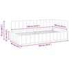 vidaXL Cadre de lit d'angle Gris clair 90 cm x 190 cm Velours