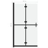 vidaXL Paroi de douche pliable Verre ESG d&eacute;poli 80x190 cm