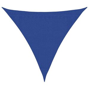 vidaXL Voile d'ombrage 160 g/m&sup2; triangulaire bleu 3,6x3,6x3,6 m PEHD