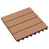 vidaXL Carreau de terrasse 11 pc Teck 30 x 30 cm WPC