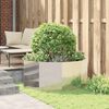 vidaXL Jardini&egrave;re Argent 120 x 120 x 50 cm Acier inoxydable