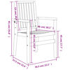 vidaXL Ensemble &agrave; manger de jardin 9 pcs Bois de teck solide
