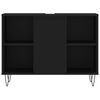 vidaXL Ensemble de meubles salle de bain 3 pcs noir bois d'ingénierie
