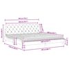 vidaXL Lit avec matelas bleu 200x200 cm velours