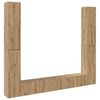 vidaXL Meubles TV muraux 6 pcs ch&ecirc;ne artisanal bois d'ing&eacute;nierie