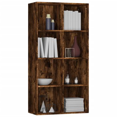 vidaXL Bibliothèque/Buffet Chêne fumé 66x30x130 cm Bois d'ingénierie