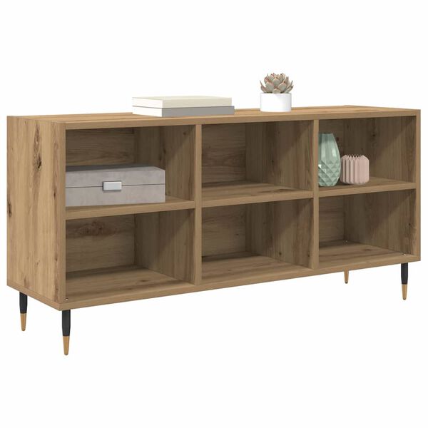 vidaXL Meuble TV Ch&ecirc;ne artisanal 103,5 x 30 x 50 cm Bois d'ing&eacute;nierie