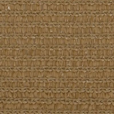 vidaXL Voile d'ombrage 160 g/m² Taupe 2,5x2,5 m PEHD