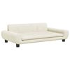 vidaXL Canap&eacute; pour enfants cr&egrave;me 100x54x33 cm velours