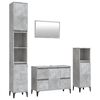vidaXL Ensemble de meubles de salle de bain 4 pcs gris b&eacute;ton