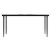 vidaXL Ensemble &agrave; manger de jardin 7 pcs Noir Rotin PVC