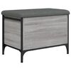 vidaXL Banc de rangement sonoma gris 62x42x45 cm bois d'ing&eacute;nierie