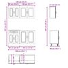 vidaXL Ensemble d'armoires de cuisine 4 pcs Kalmar bois d'ing&eacute;nierie