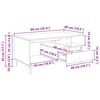 vidaXL Table basse Ch&ecirc;ne noir 90 x 49 x 45 cm Bois d'ing&eacute;nierie
