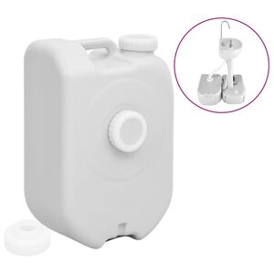 vidaXL R&eacute;servoir d'eau portable 24 L gris