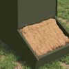 vidaXL Distributeur de porcs Vert olive 55 x 38 x 76 cm