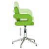 vidaXL Chaises pivotantes &agrave; manger lot de 4 vert similicuir