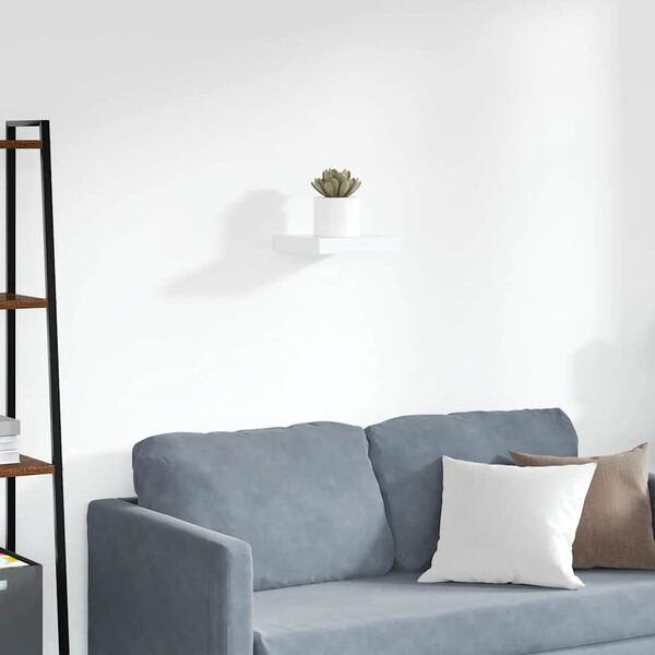vidaXL &Eacute;tag&egrave;re flottante murale blanc 23x23,5x3,8 cm MDF