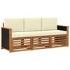 vidaXL Ensembles de canap&eacute;s 3 pc Bois d'Acacia Massif
