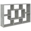 vidaXL &Eacute;tag&egrave;re murale Gris b&eacute;ton 85x16x52,5 cm Bois d'ing&eacute;nierie