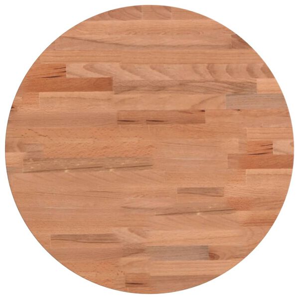 vidaXL Dessus de table &Oslash;40x2,5 cm rond bois massif de h&ecirc;tre
