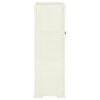 vidaXL Armoire plastique 79x43x125 cm design bois glace &agrave; la vanille