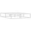 vidaXL Cadre de lit sans matelas blanc 160x200 cm métal