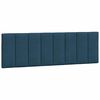 vidaXL Lit avec matelas Hanko bleu 160x200 cm velours