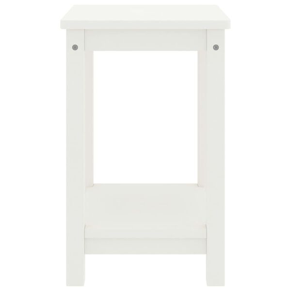 vidaXL Table de chevet blanc 35x30x47 cm bois de pin massif